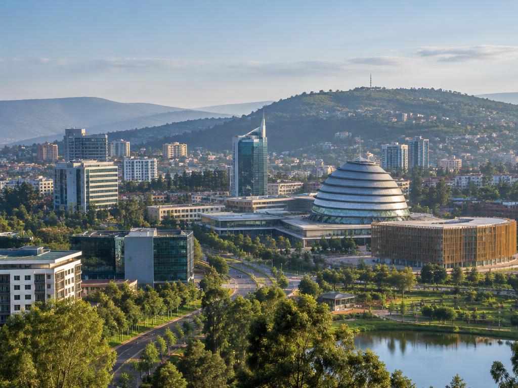Modern African city and convention centre